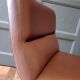 Designer leather and chrome chair 1970