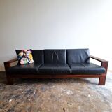 Vintage cubistic 3-seater sofa, 1970's