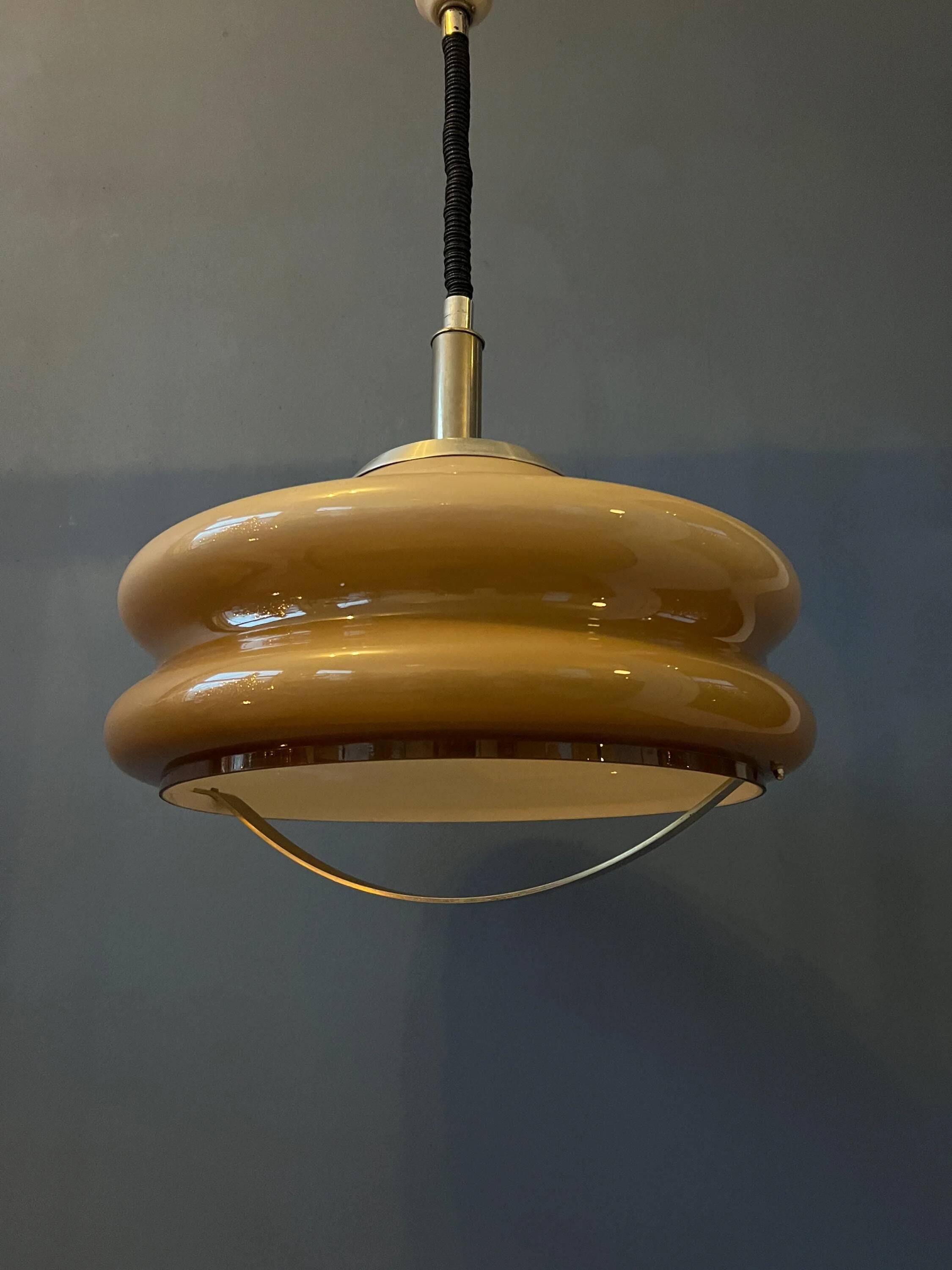 Suspension vintage Space Age en acrylique Herda