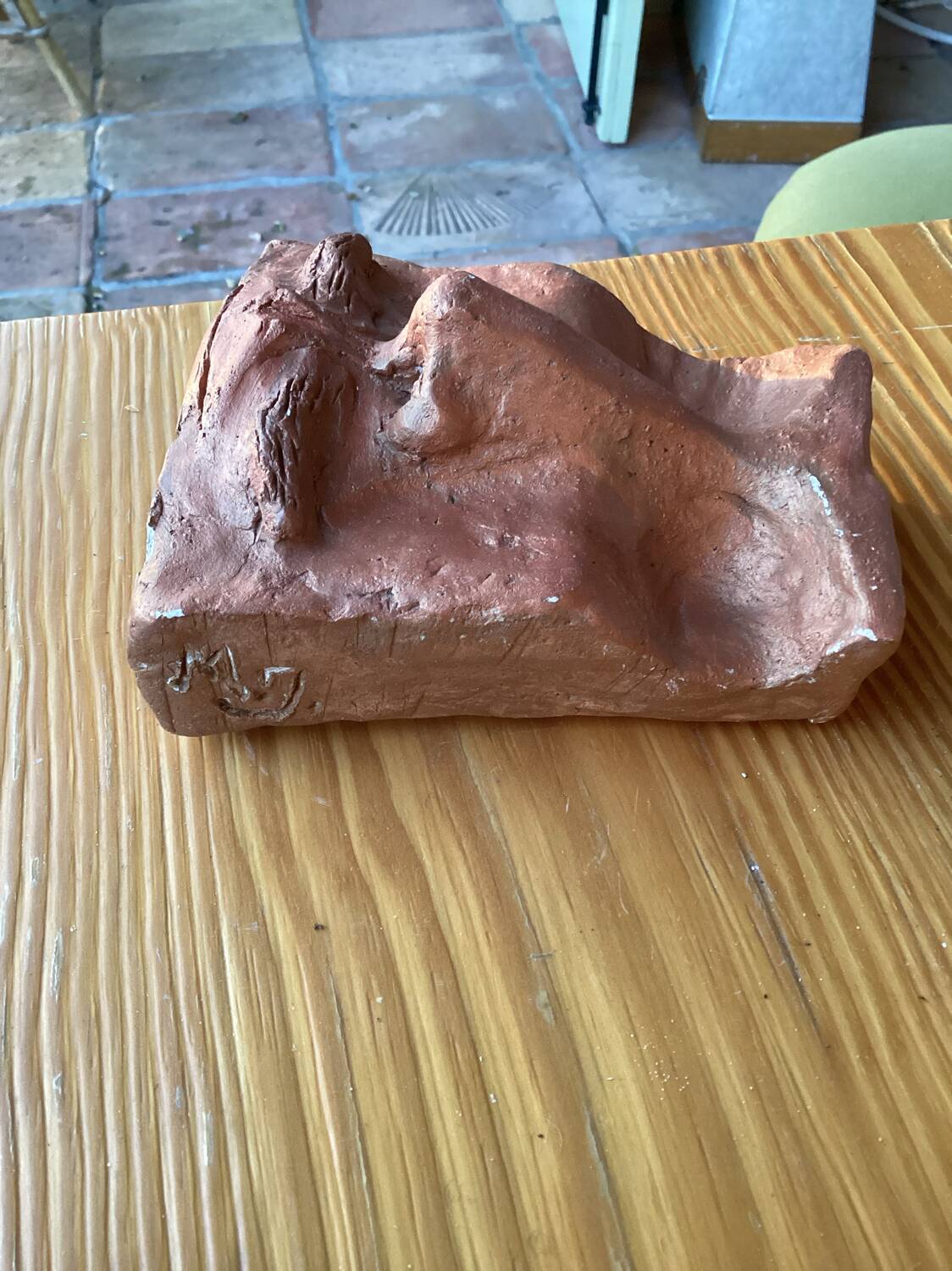 Vintage ceramic half head