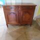 Rustic buffet Louis XV-Regency-jointed-massive wood-snail feet