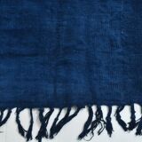 Contemporary Navy Blue Turkish Vintage Kilim Rug, 188x287Cm