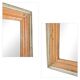 Large mirror in patinated solid wood (186 x 65 x 6cm)