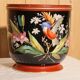 Paris porcelain jardinière decorated with birds and flowers, 19th century