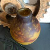 Muller Frère glass paste vase