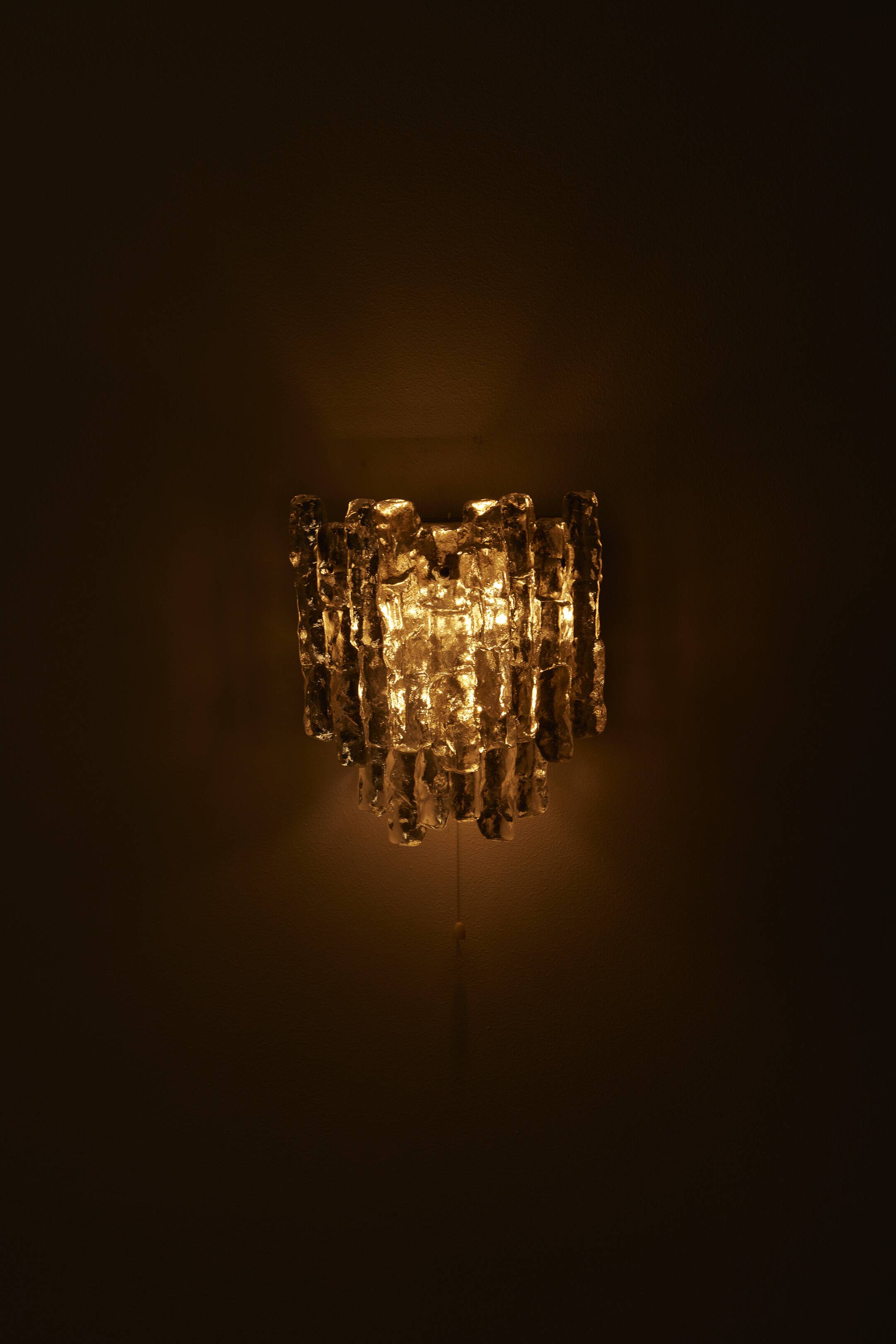 Julius Theodor Kalmar Frosted Glass Wall Lamp