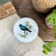 Round porcelain box "bird"