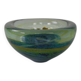 Maltese glass ashtray from Mdina, 1960s