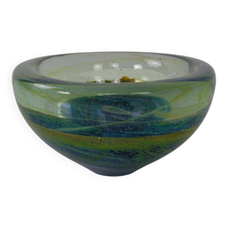 Maltese glass ashtray from Mdina, 1960s