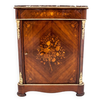 Antique inlaid chest of drawers, Northern Europe, around 1890. After renovation.