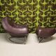 Chili leather armchair with ottoman by Paul Falkenberg