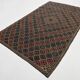 6x9 Pale Red & Yellow Geoemtric Kilim Rug, Handwoven Wool Antique Carpet
