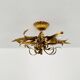 Golden Italian Hollywood Regency Chandelier by Hans Kögl