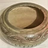 Old vase in oriental ceramics. Pottery of Nabeul. Signed.