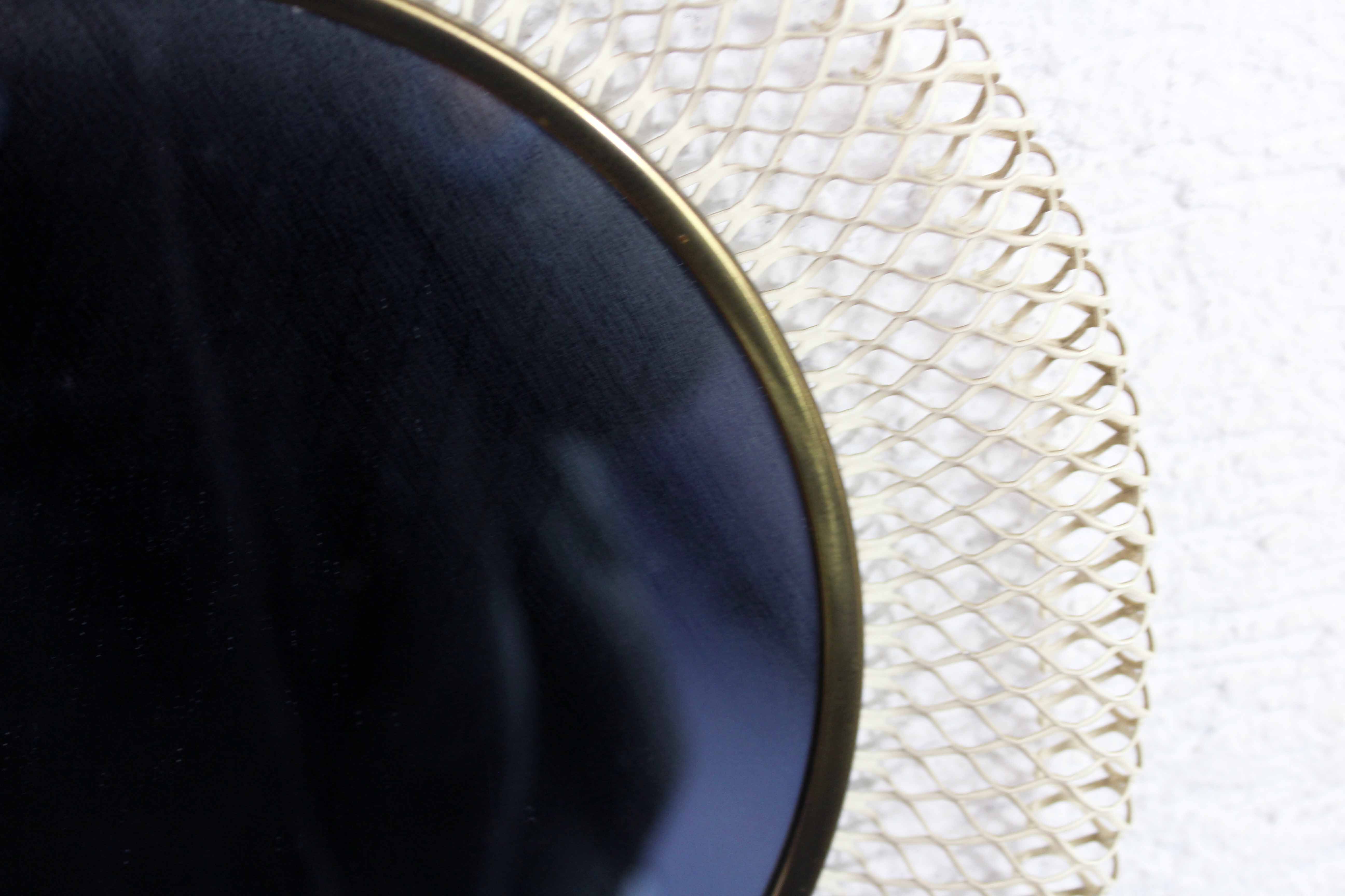 Round metal mirror 1950