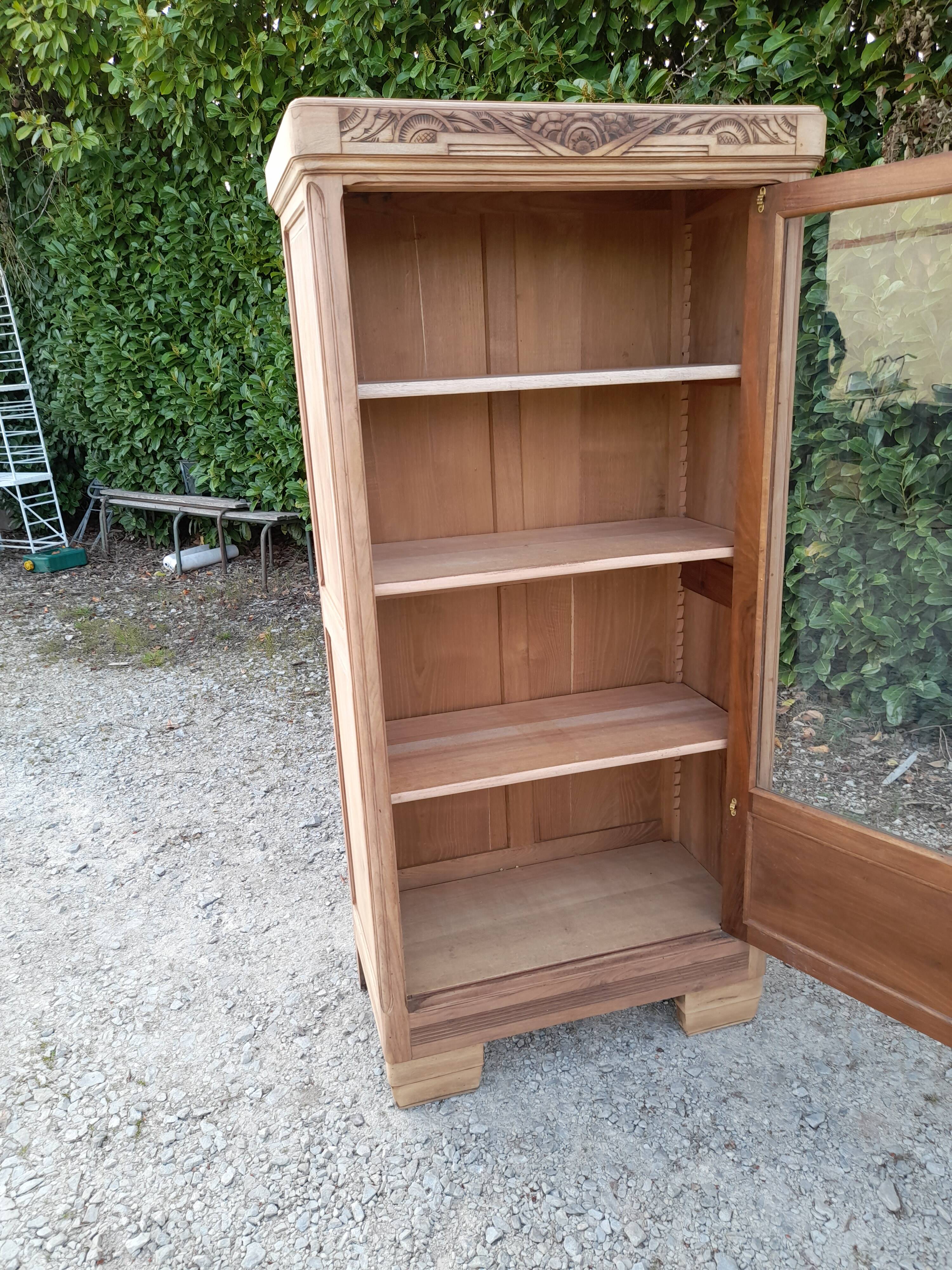 Showcase art deco wardrobe Parisian wood raw walnut