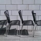 Series 4 chairs black scoubidou