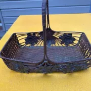 Metal basket in Art Deco style
