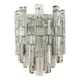 Chandelier en verre de glace autrichien par J.T. Kalmar