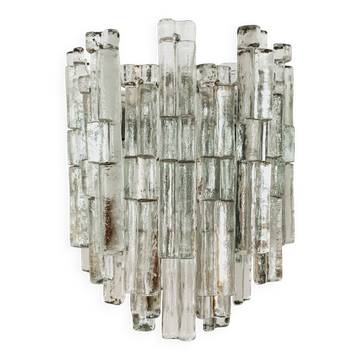 Austrian Ice Glass Chandelier by J.T. Kalmar