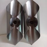 Appliques acier brossé 1970