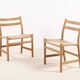 6x Hans J. Wegner CH47 in Soaped Oak, Carl Hansen & Søn 1975