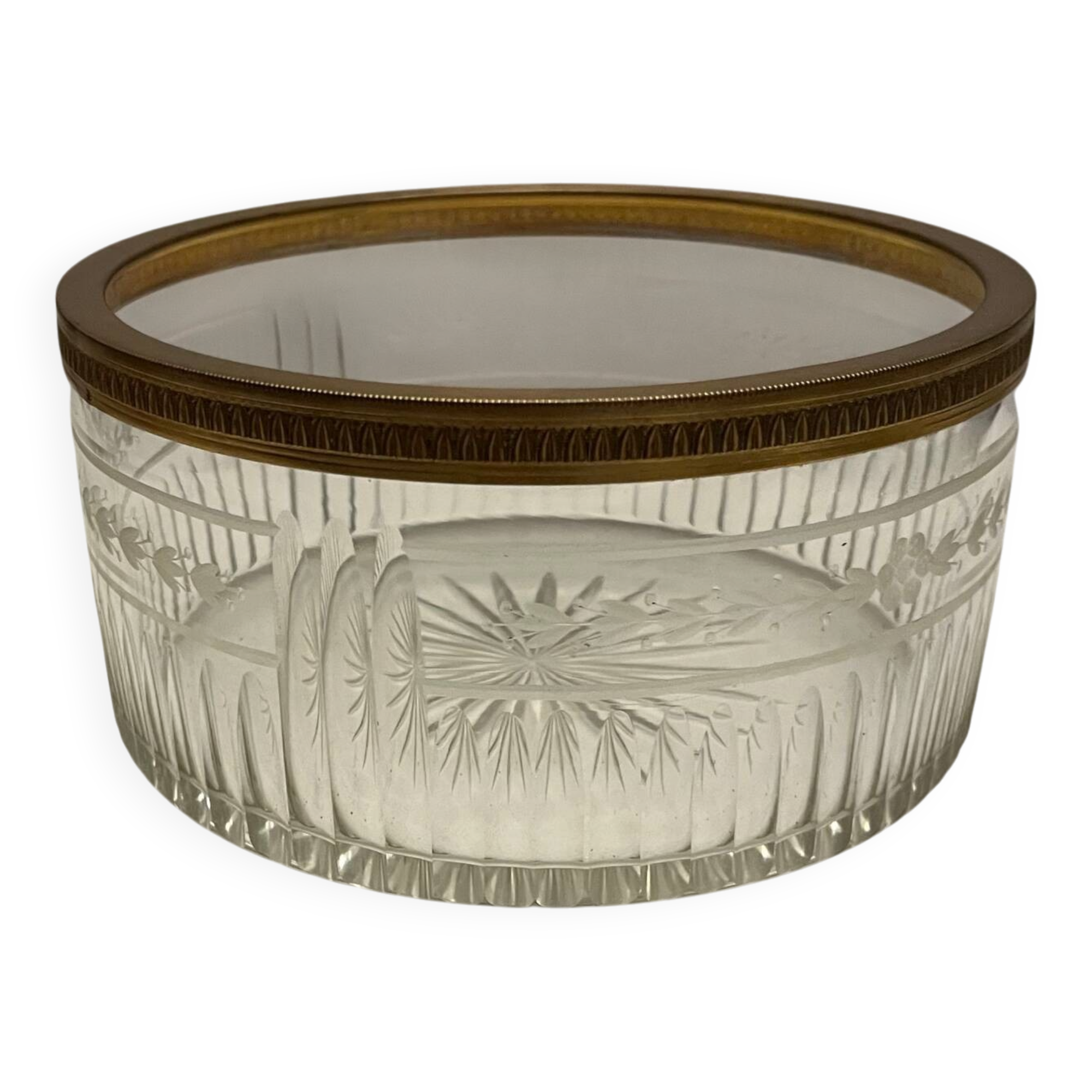Cut crystal bowl