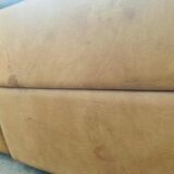 Bogo sofa in leather and suede, by Carlo Bartoli for Rossi di Albizzate