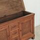 Antique solid wood workbench, dough cabinet from the 18th century.