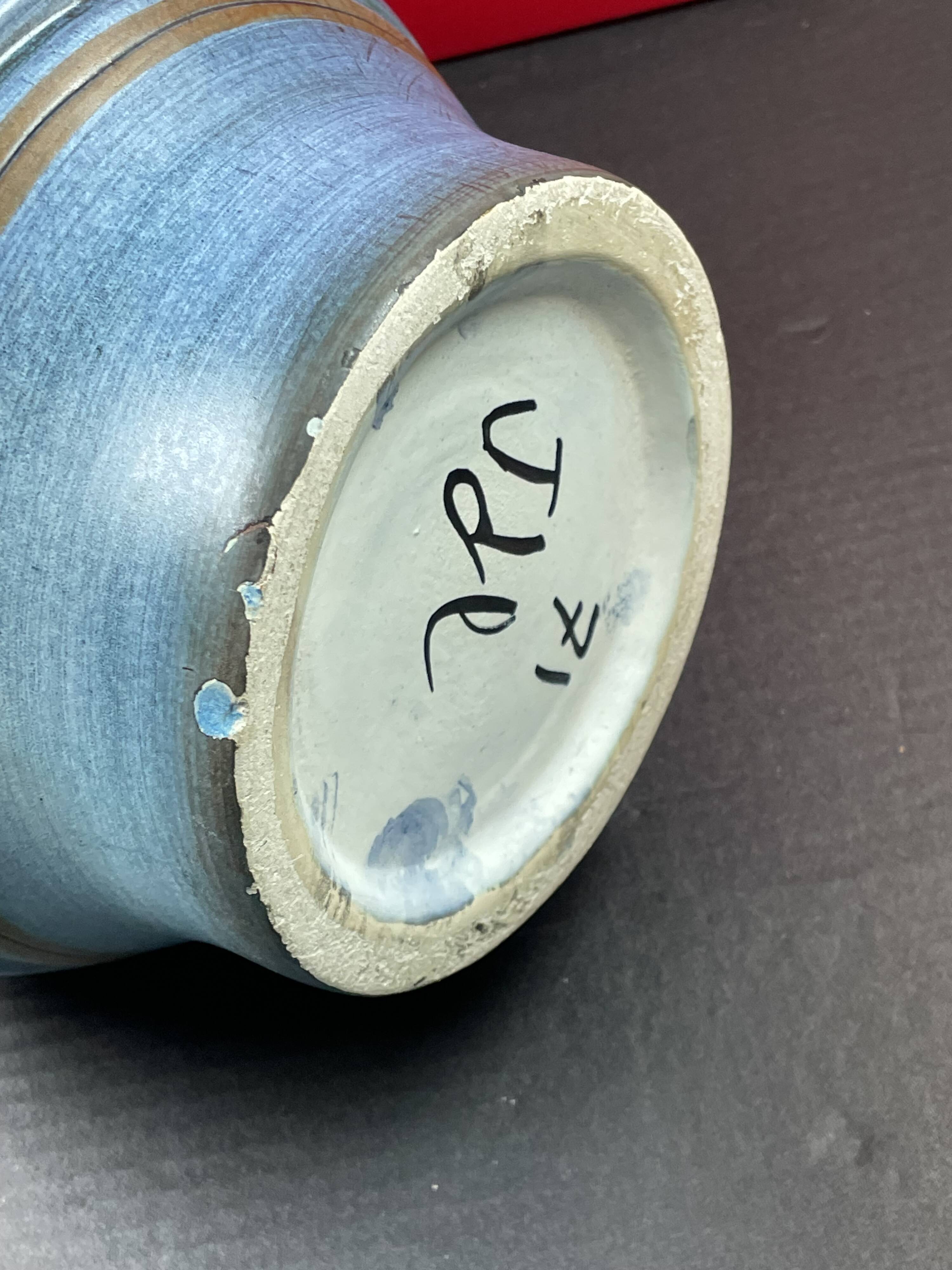 Contemporary ceramic Large vase, Jean de LESPINASSE - 1950, H 35 cm