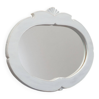 Miroir dans un cadre en pin, design danois, années 1960, production : Danemark