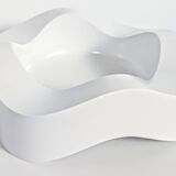 Paire de vide-poche Space Age | Noir et blanc | Walter Zeischegg pour Helit