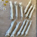 Set of 11 Art Deco zoomorphic knife holders