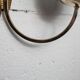 Pair of 1960 opaline and brass wall lights from Italy