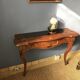 Wooden Console with Smoked Glass, 1950s
