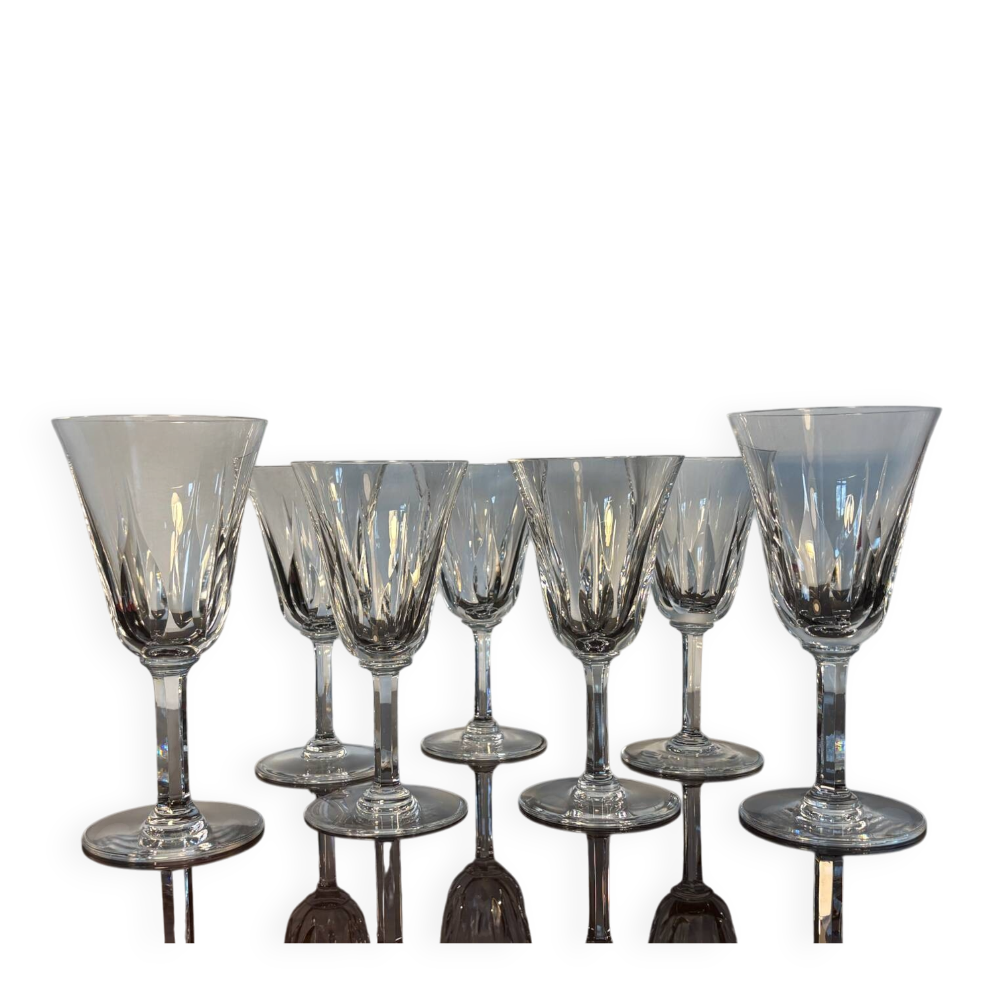 7 wine glasses Cerdagne Saint Louis