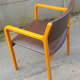 Fauteuil Wikhahn, années 60/70, bois et skaï, moderniste, vintage