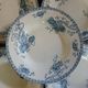 6 antique deep plates in ironstone