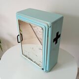 Vintage metal medicine cabinet from the 1950s