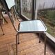 Green formica chairs