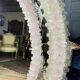 Oval Venice mirror from the 50s in Murano glass