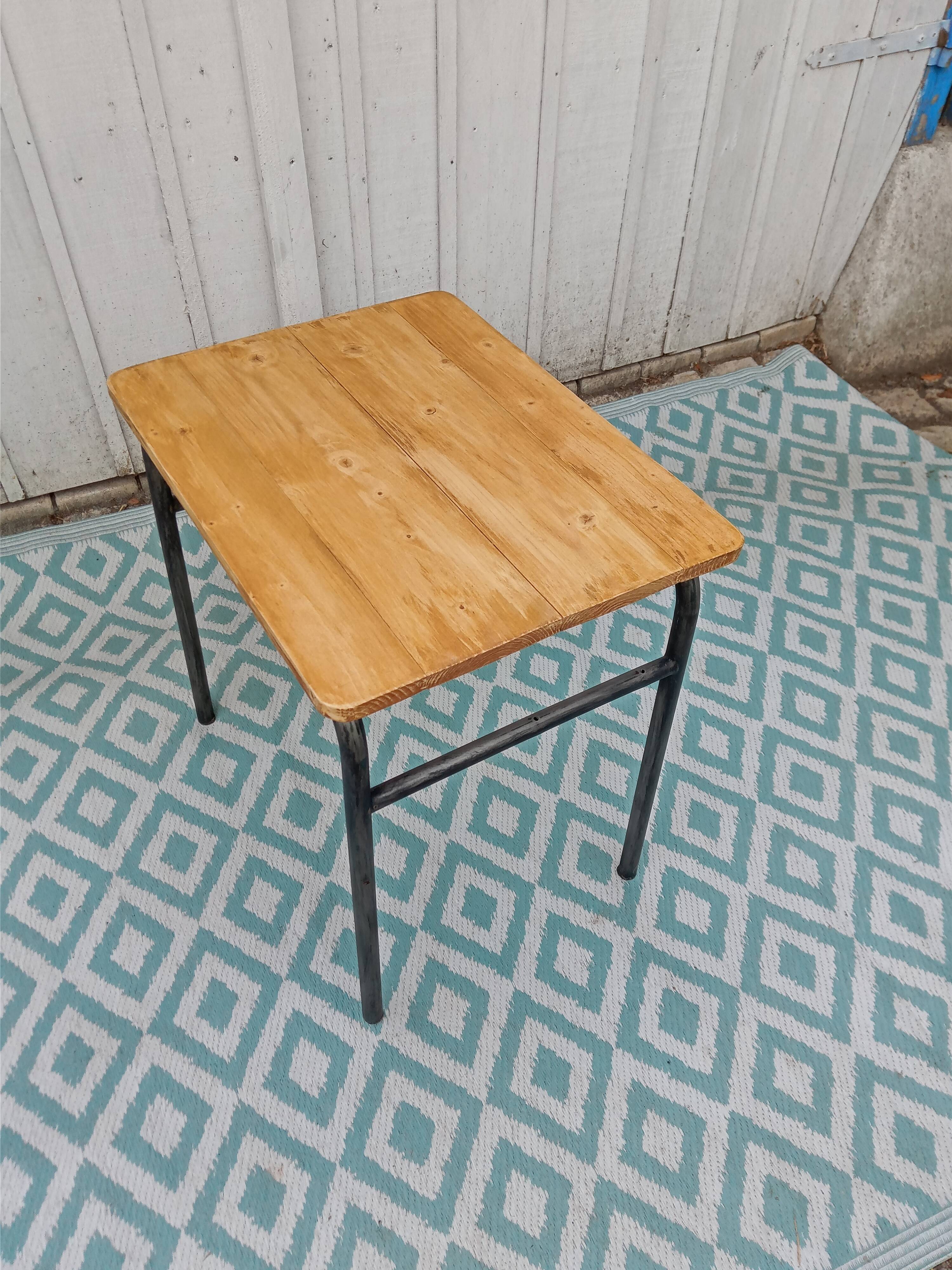 School desk and chair