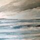 Vintage screen wood and oil painting