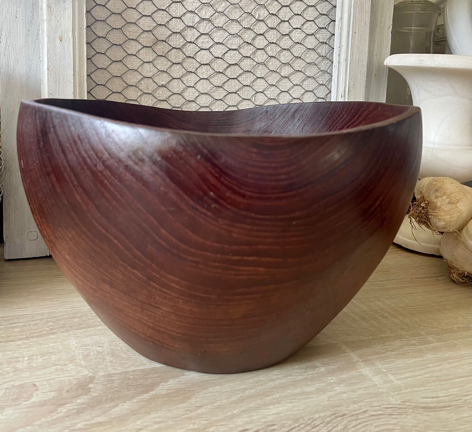 Vintage teak bowl 3l.
