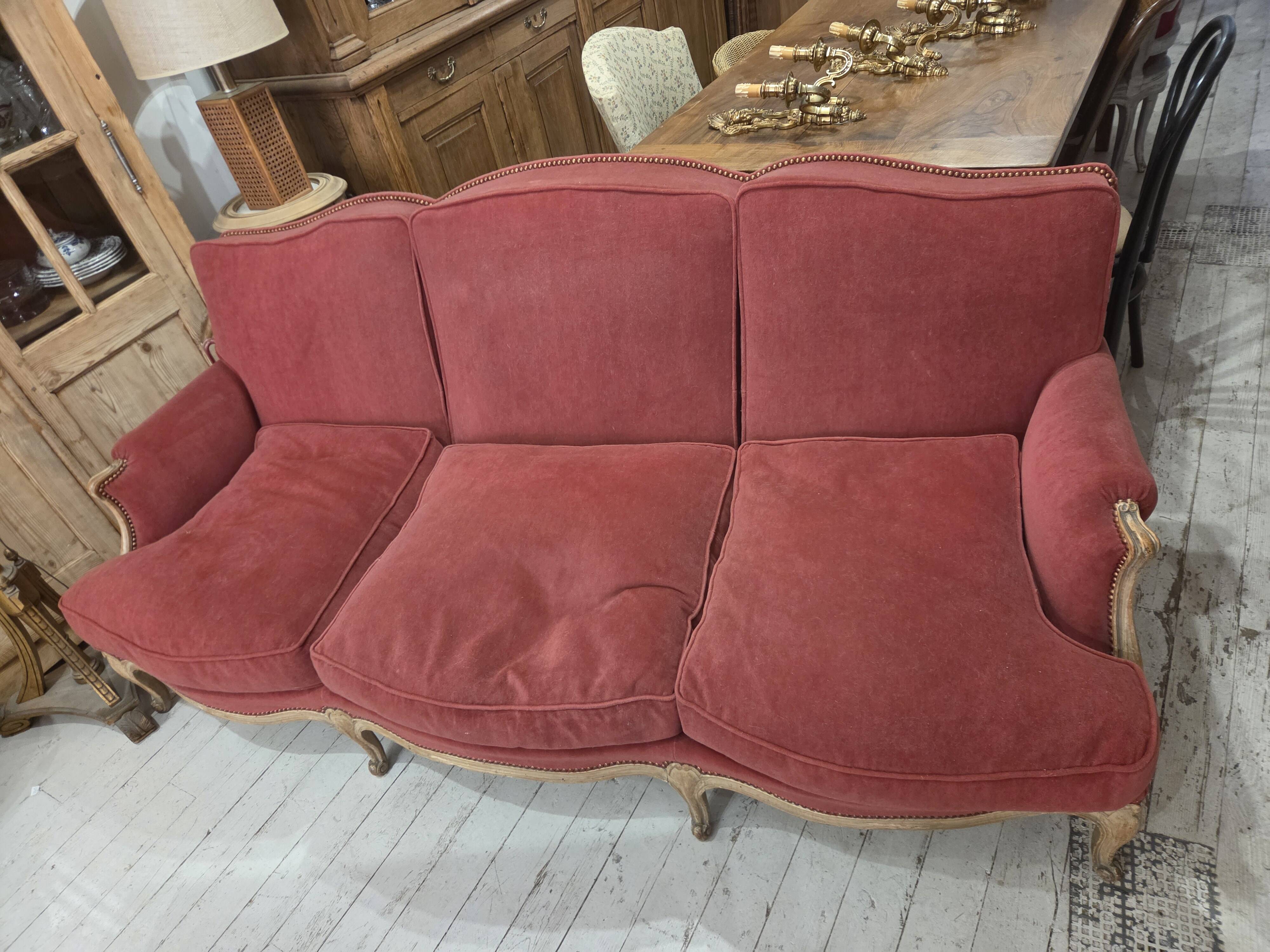 wool velvet sofa