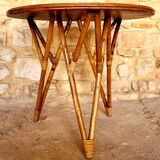 Vintage bamboo and rattan table from the 50s/60s