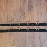 Industrial wall coat rack