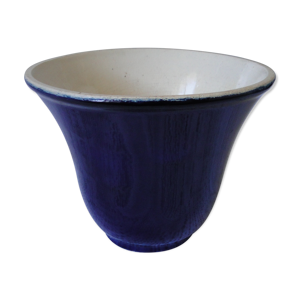 Vase ceramique art deco bleu nuit Andre Baumann
