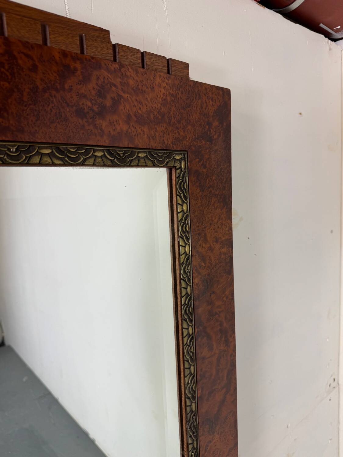 Grand miroir mural Art déco français, années 1930