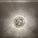 Large Bubble Glass Mushroom Flush Lamp